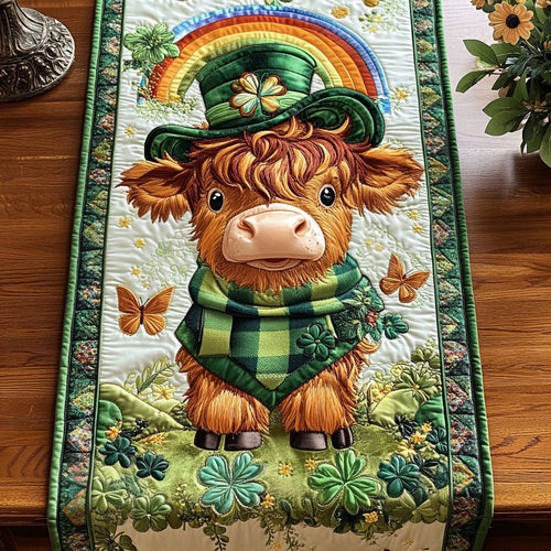 Rainbow Hooves Quilted Table Runner NCU0NT3948