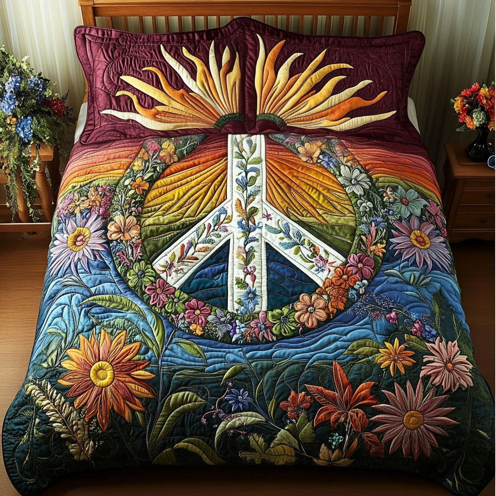 Rainbow Revolution 3-Piece Quilted Bedding Set NCU0PT3961 – Vantique
