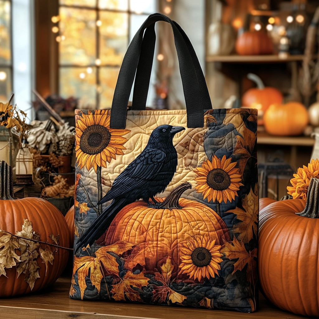 Raven Rustle Quilted Tote Bag NCU0DV7072