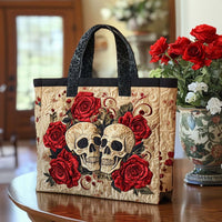 Rebel Bones Quilted Tote Bag NCU0NT9291