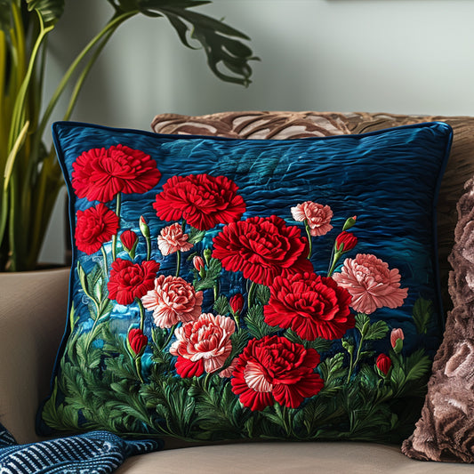 Red Petals of Heartland Quilted Bedding Pillow Case NCU0PT6472