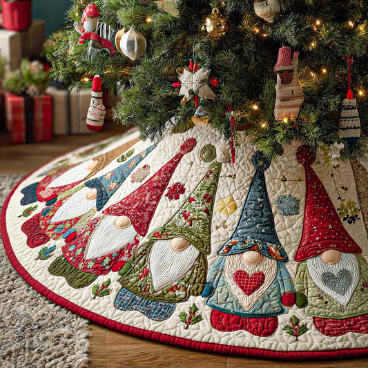 Red Wonder Christmas Quilted Tree Skirt NCU0NT10505