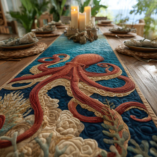 Reef Wanderer Quilted Table Runner NCU0DV7704