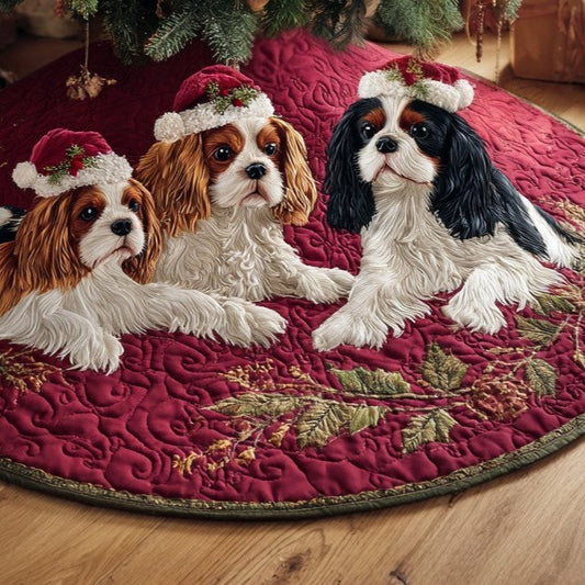 Regal Holiday Quilted Christmas Tree Skirt NCU0DV7992