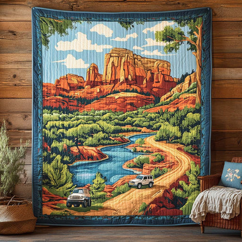 Riverbend Mesa Quilted Blanket NCU0XD258