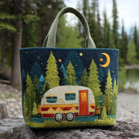 Rolling Cabin Life Quilted Tote Bag NCU0NT9393