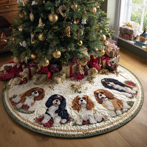 Royal Christmas Quilted Christmas Tree Skirt NCU0DV7990