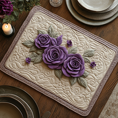 Royal Petals Quilted Place Mat NCU0DV3803