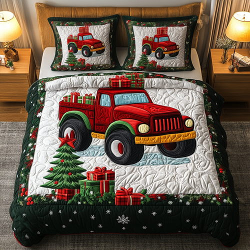 Rugged Holiday 3-Piece Quilted Bedding Set NCU0TL2250