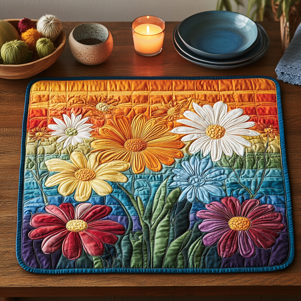Desert Bloom Quilted Placemat NCU0NNT2333