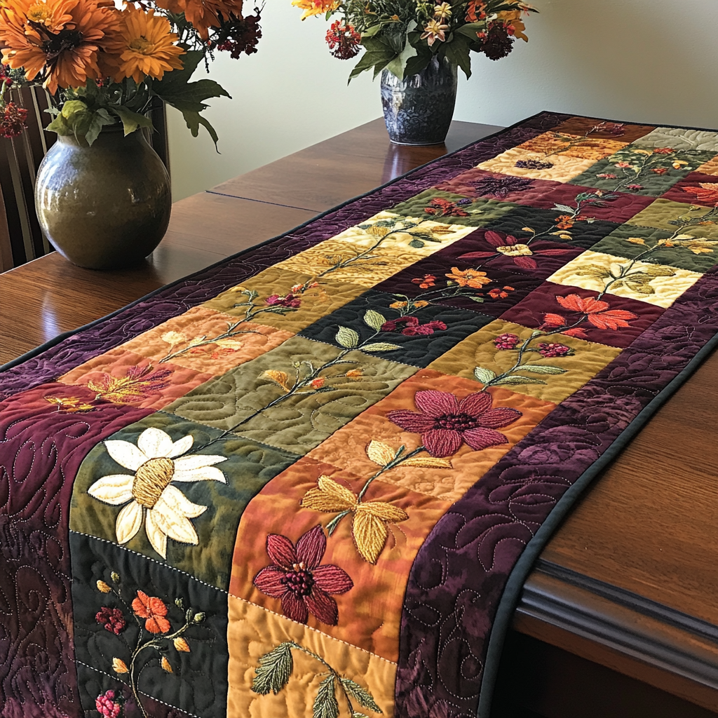 Castle Reverie WN0408019CL Quilted Table Runner