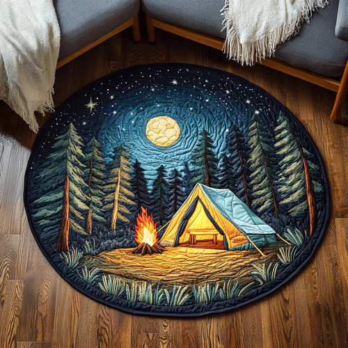Rustic Retreat Quilted Round Mat NCU0DK5656