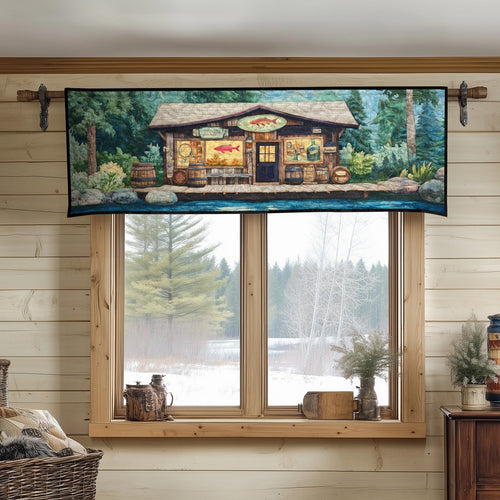 Rustic Riverside Quilted Valance NCU0PT5059