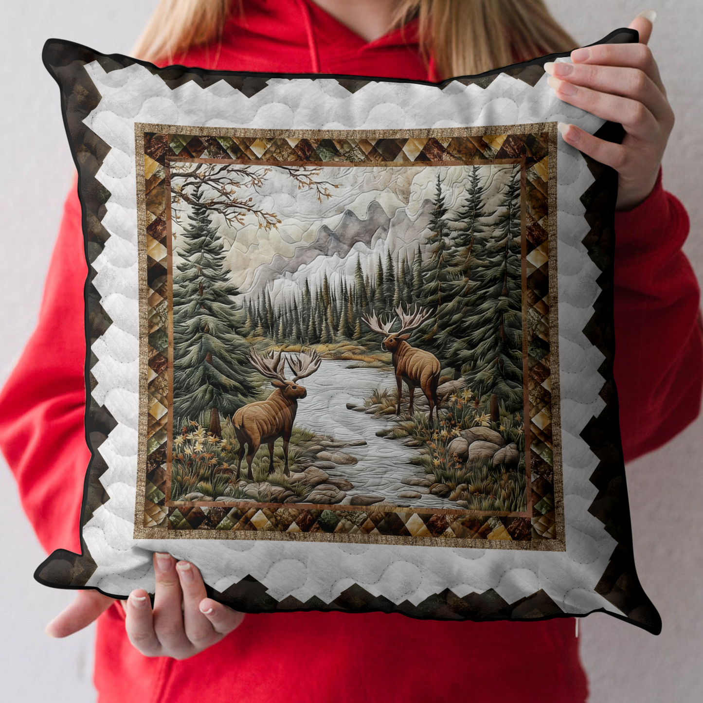 Rustic Serenity Quilted Pillow Case NCU0DK3934