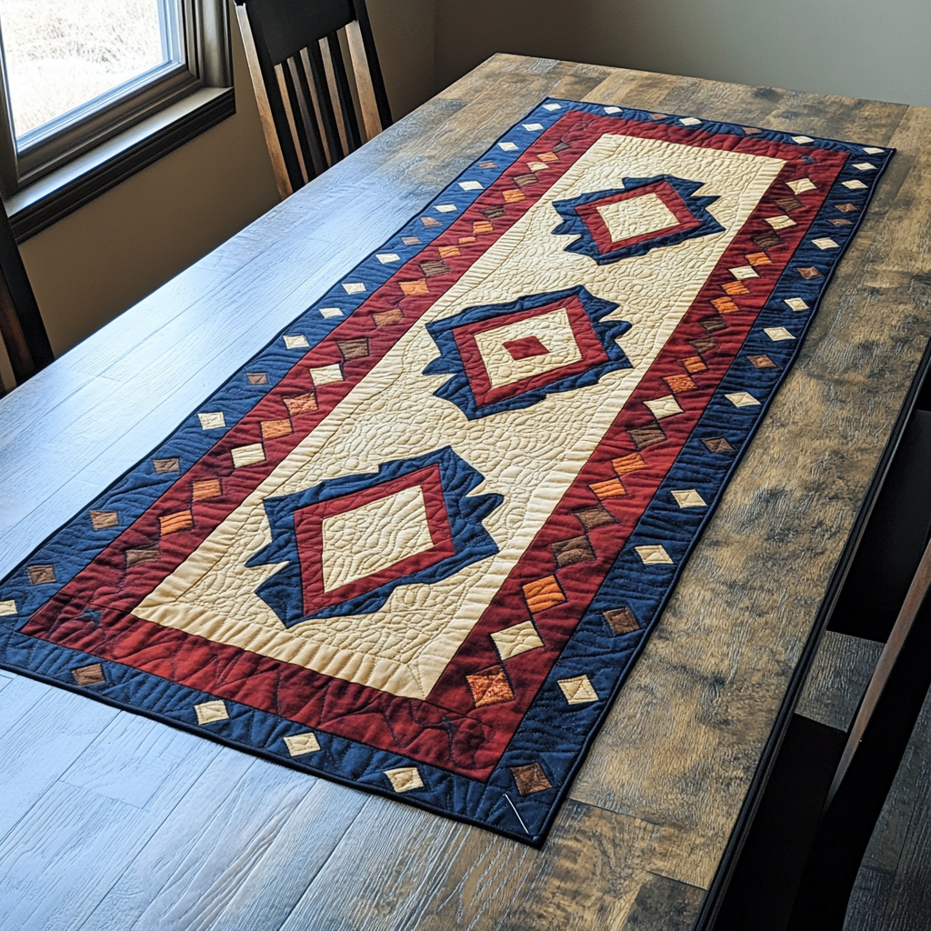 Sacred Guardian Owl Quilted Table Topper NCU0NXD107