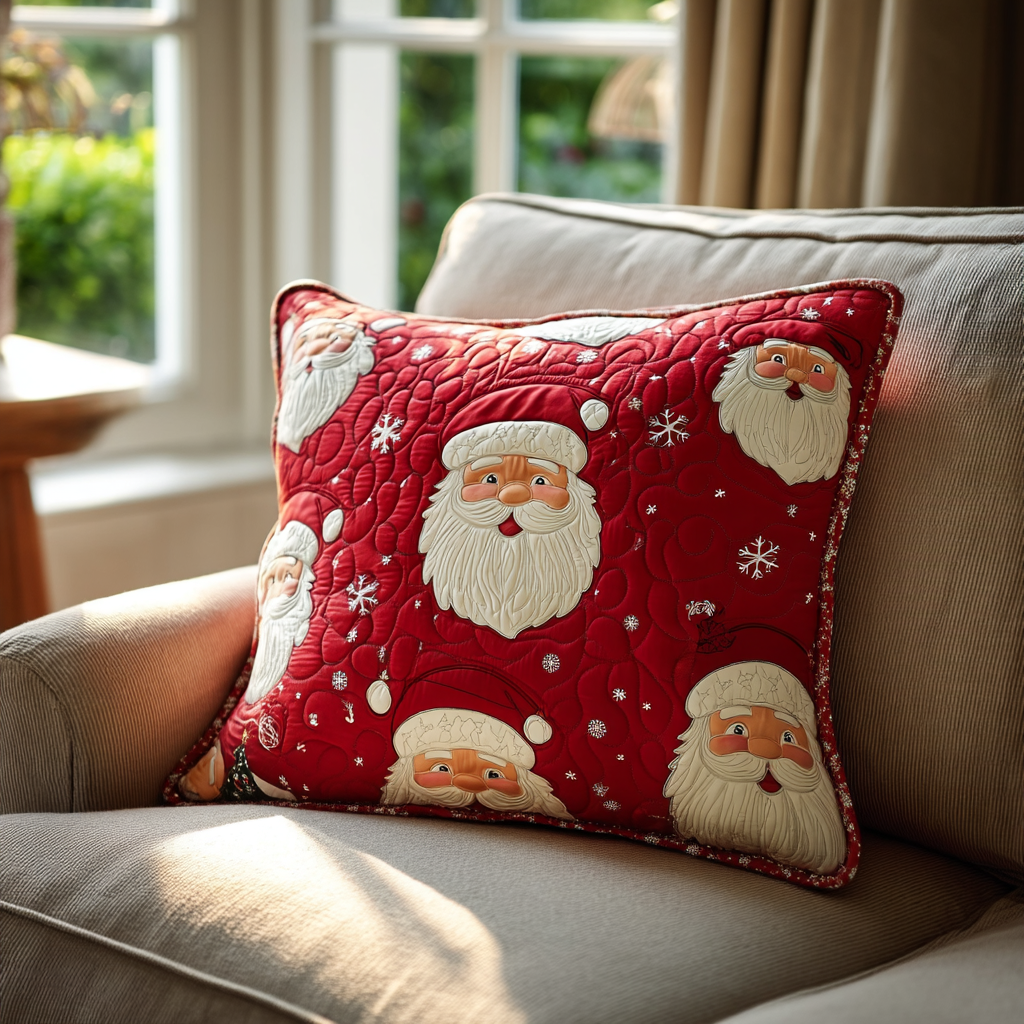 Santa Glow Quilted Pillow Case NCU0DK9976