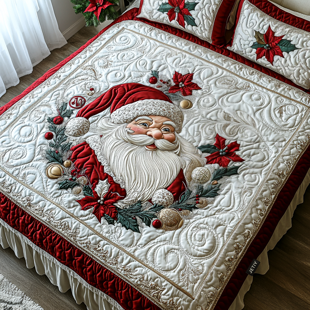 Christmas 3-Piece Quilted Bedding Set NCU0VT62