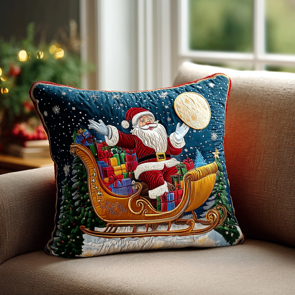 Santa Joy Quilted Pillow Case NCU0DK9981