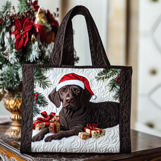 Santa Pup Quilted Tote Bag NCU0NT9711