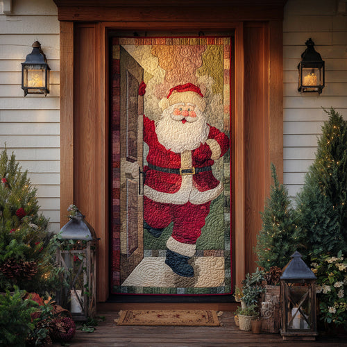 Santa Welcome Quilted Door Cover NCU0DV8336