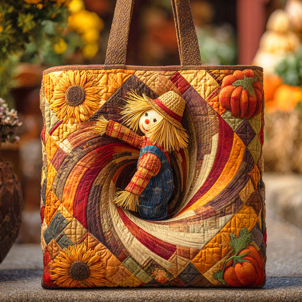 Scarecrow Field Quilted Tote Bag NCU0TD600