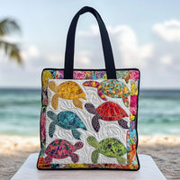 Sea Bloom Quilted Tote Bag NCU0DV6791