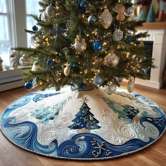Sea Breeze Holiday Christmas Quilted Tree Skirt NCU0PT10081