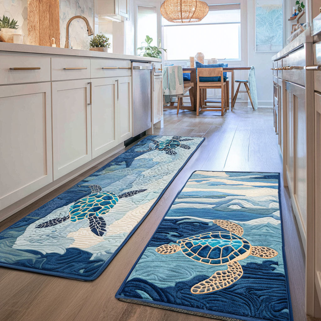 Sea of Calm Kitchen Area Rug NCU0PT10015