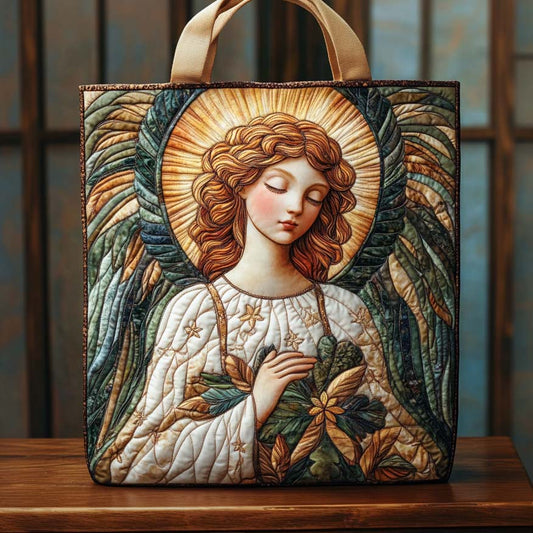Serene Angel Glow Quilted Tote Bag NCU0XD652