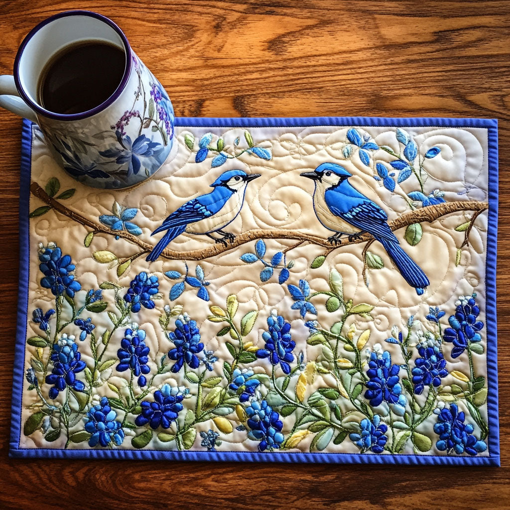 Serene Skybird Quilted Placemat NCU0NT5855