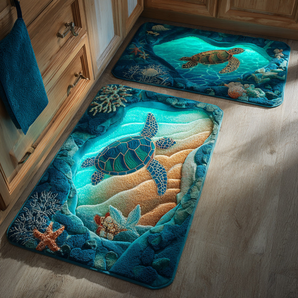Serene Tide Kitchen Area Rug NCU0TD1442