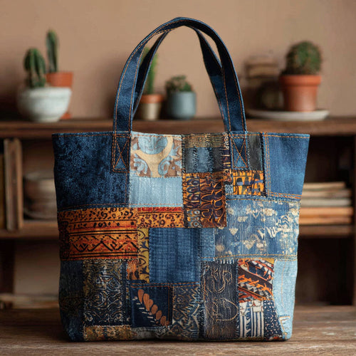Serengeti Vibes Quilted Tote Bag NCU0PT8646