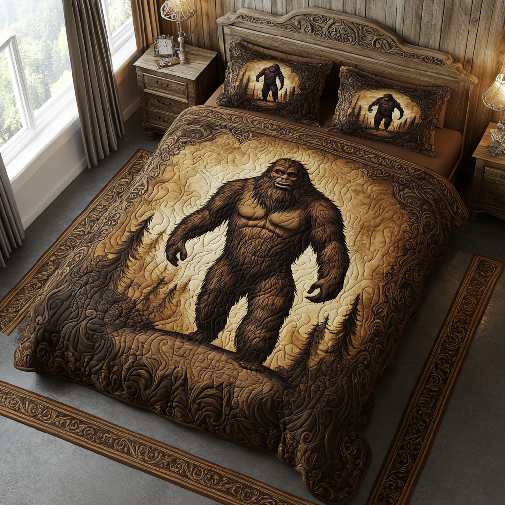 Shadowed Woods 3-Piece Quilted Bedding Set NCU0DV2792