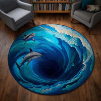 Shark Whirlpool Quilted Round Mat NCU0NT9921