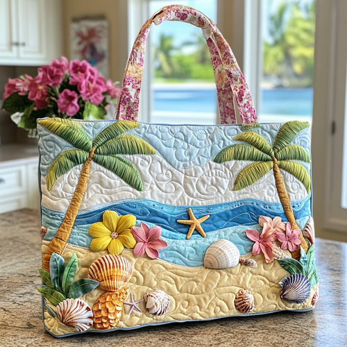 Shell Breeze Quilted Tote Bag NCU0VL2672