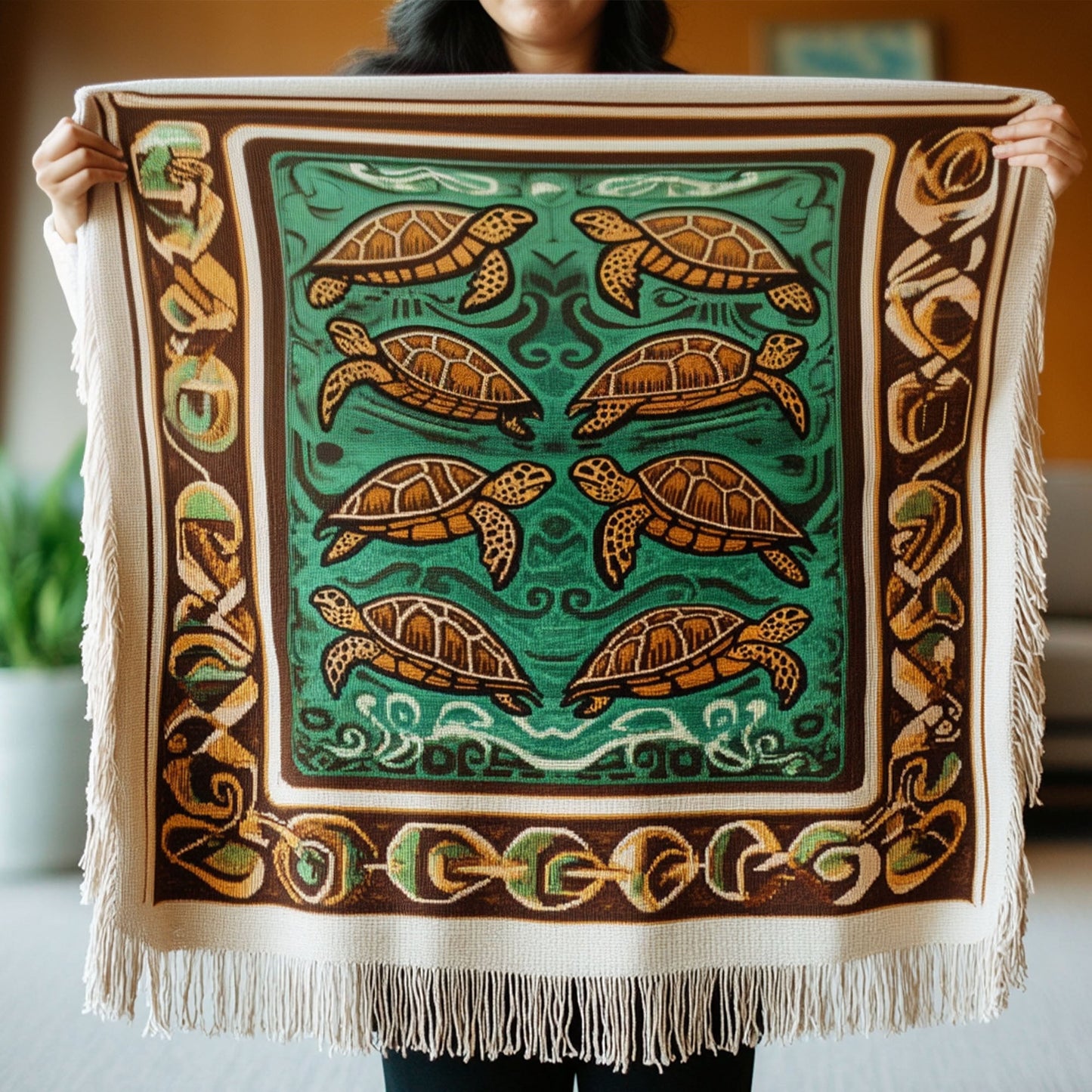 Shelled Wonder Woven Sofa Blanket NCU0PT4948
