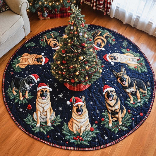Shepherd Cheer Quilted Christmas Tree Skirt NCU0DV8040