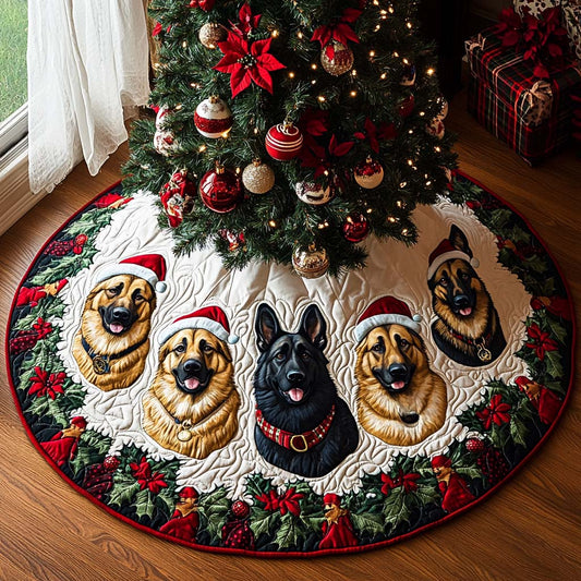 Shepherd Noel Quilted Christmas Tree Skirt NCU0DV8032