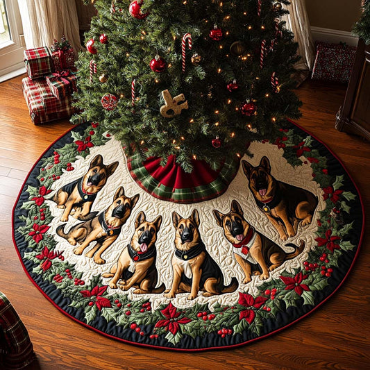 Shepherd Spirit Quilted Christmas Tree Skirt NCU0DV8043