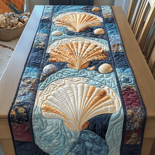 Shoreline Serenity Quilted Table Runner NCU0TH2647