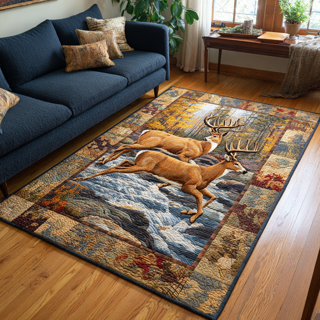 Silent Deer Area Rug NCU0DK10496 – Vantique