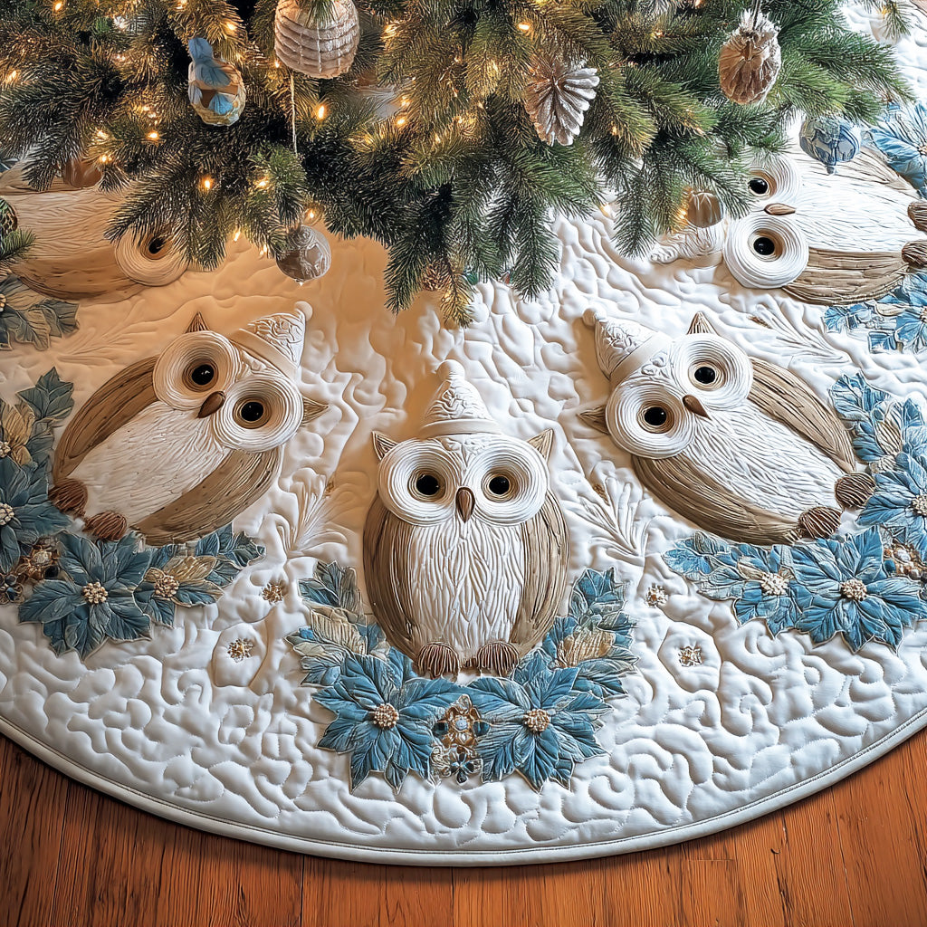 Silent Flight Christmas Quilted Tree Skirt NCU0TD1124