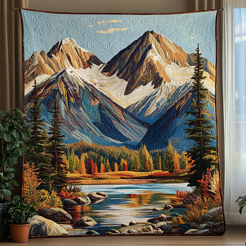 Silent Pines Quilted Blanket NCU0DV5696