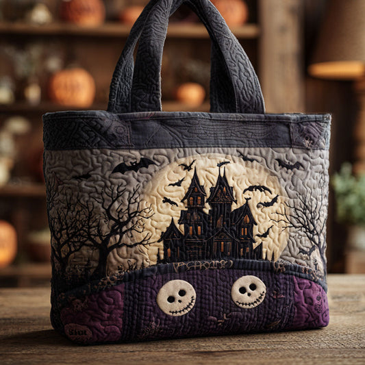 Skeleton Waltz Quilted Tote Bag NCU0PT8818