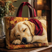 Sleepy Lab Charm Quilted Tote Bag NCU0NT9090