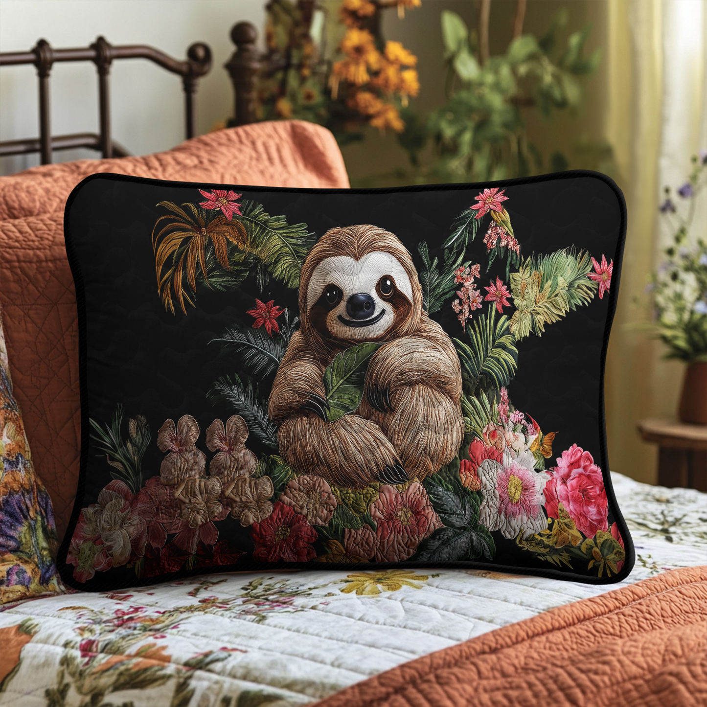 Sleepy Snuggles Quilted Bedding Pillow Case NCU0DK6471