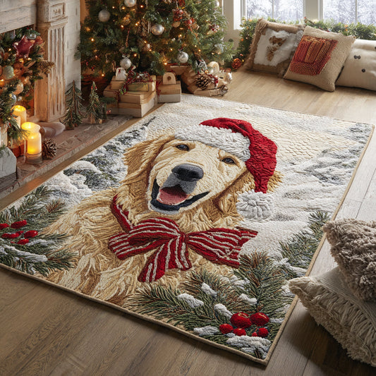 Smiling Golden Retriever Area Rug NCU0HH517