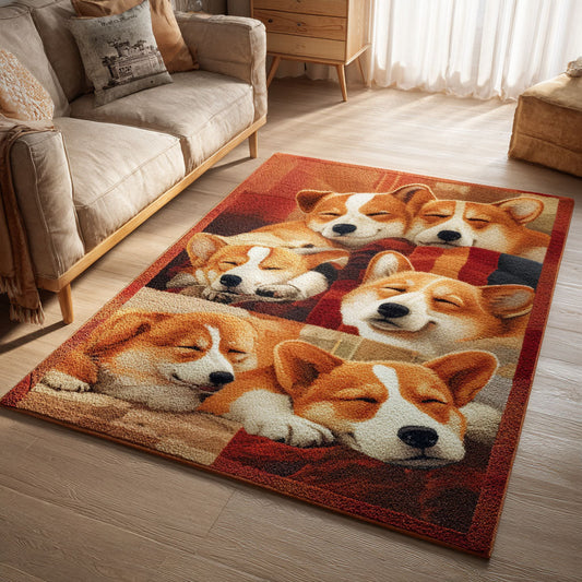 Snoozy Tail Wiggle Area Rug NCU0PT9381