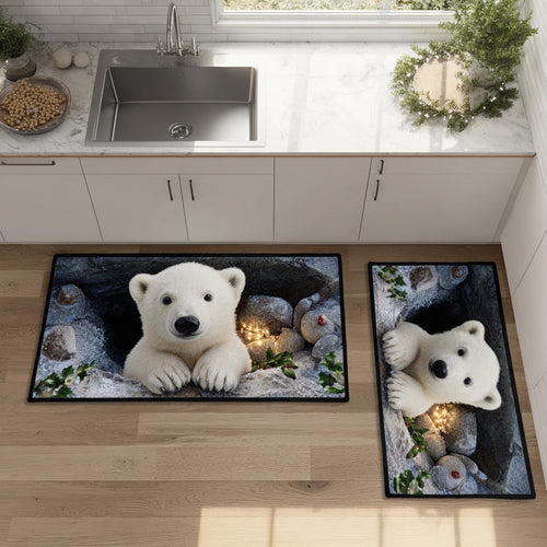 Snow Trail Watch Kitchen Area Rug NCU0TD1421