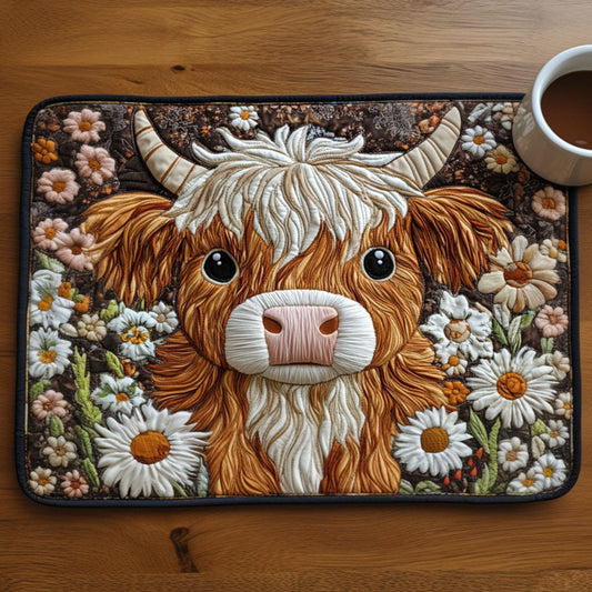 Soft Meadow Calves Quilted Placemat NCU0NT4353